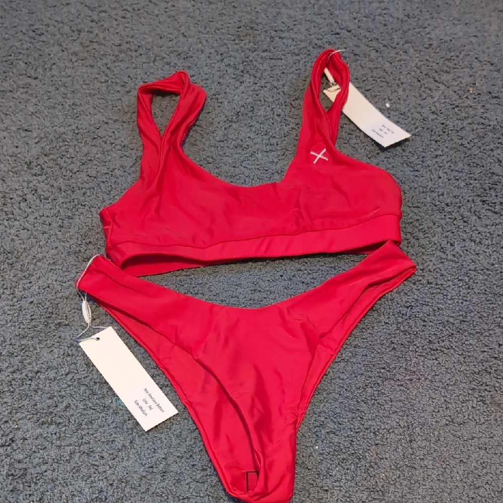 Boutine LA Red Women's Swimwear Set